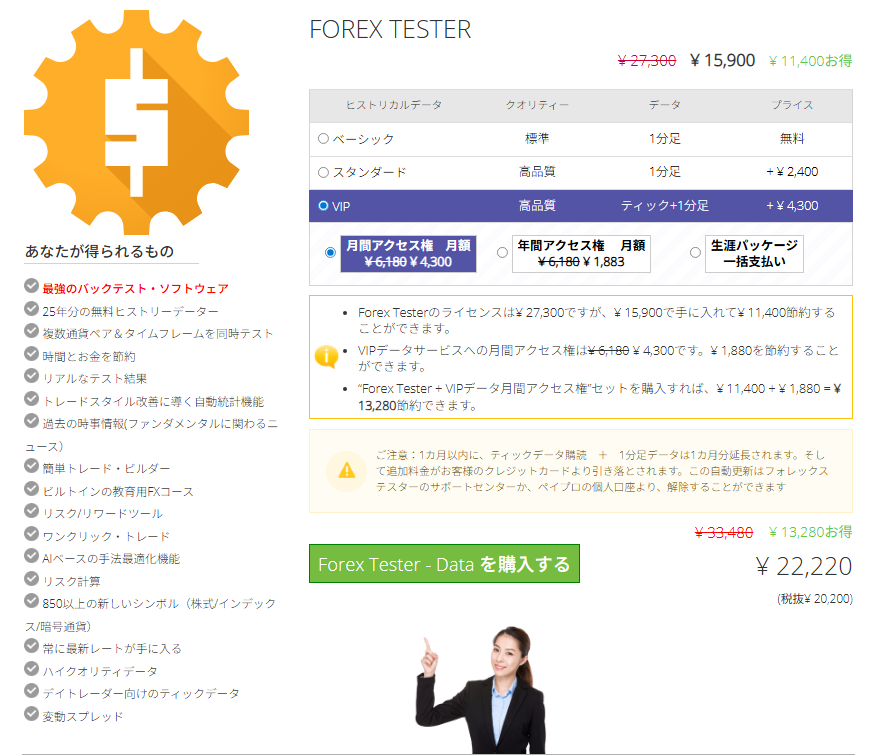 フォレックステスター6購入方法