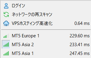 Axioryの通信速度