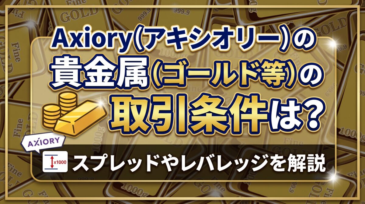 Axioryのゴールドの取引条件