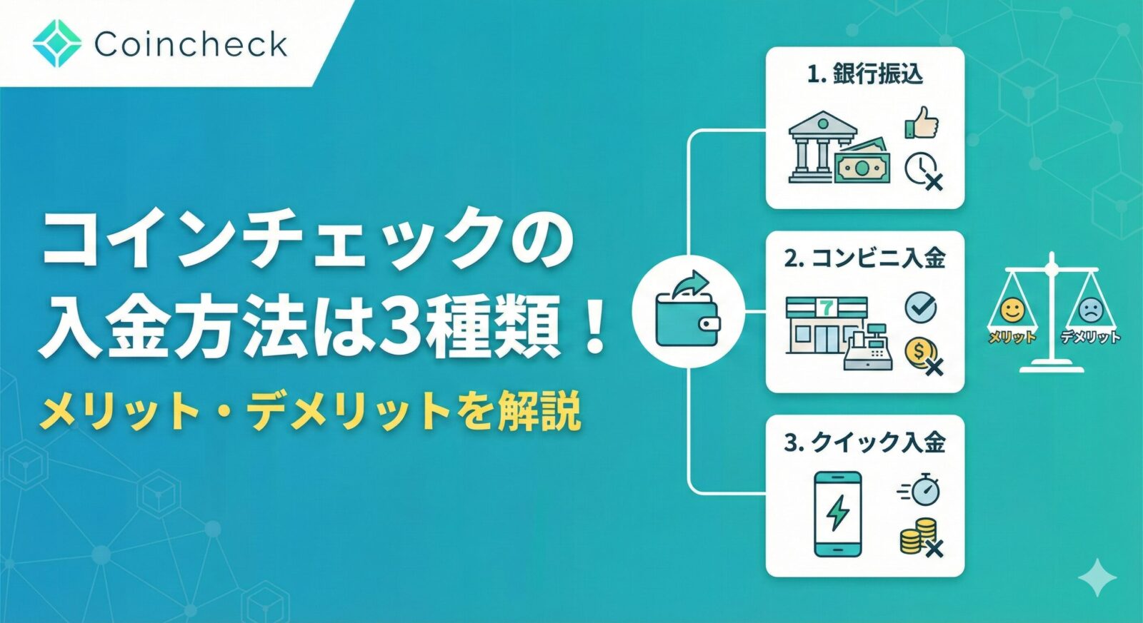コインチェックへの入金方法