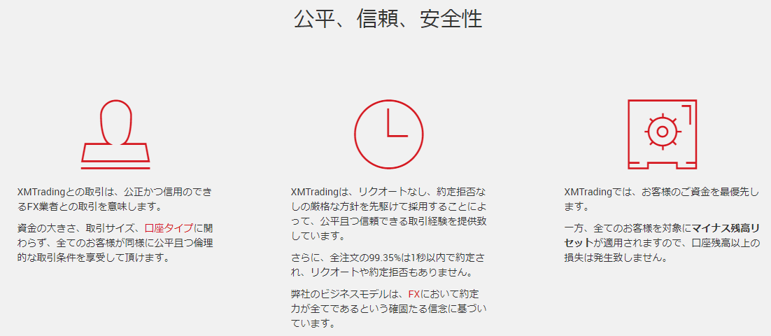 公平信頼安全性