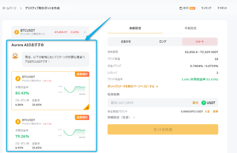 Bybit取引ボットの使い方（Aurora AI）