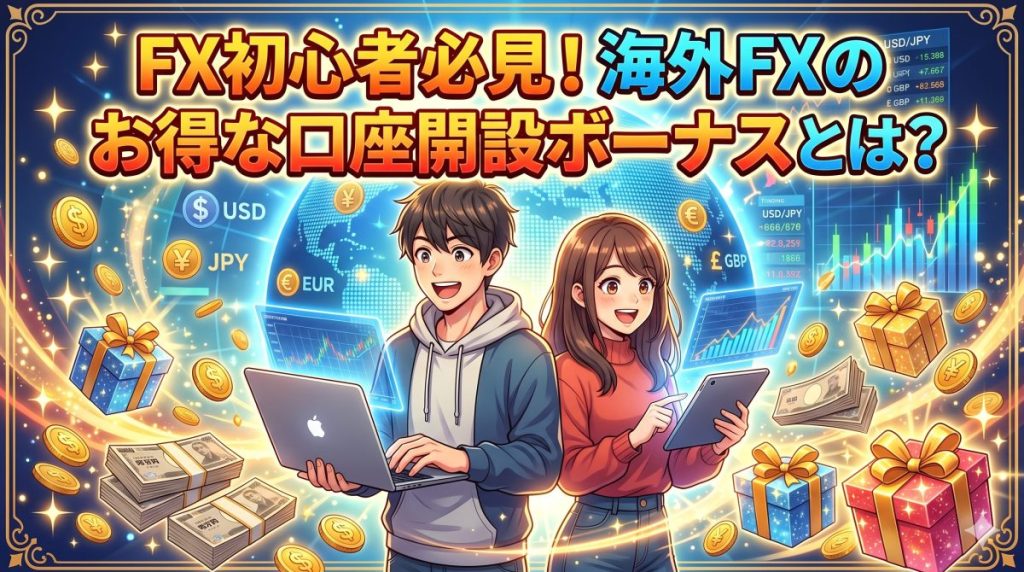海外FXの口座開設ボーナス