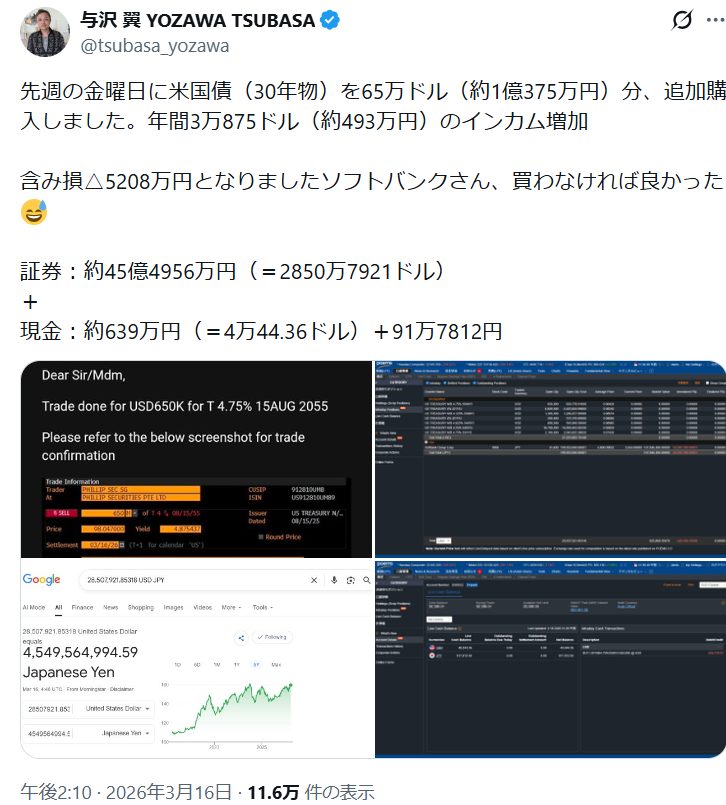 与沢翼さんのTwitter(X)投稿