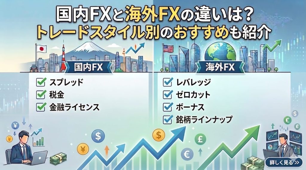 国内FXと海外FXの違い