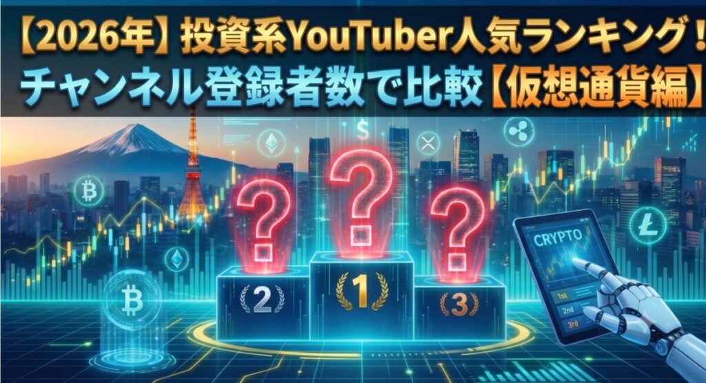 投資系YouTuberランキング【仮想通貨編】